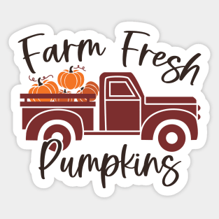 Farm Fresh Pumpkins | Fall Sticker